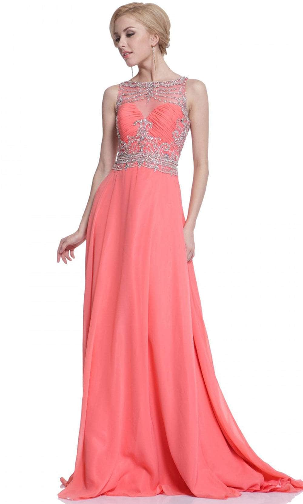 Ladivine C215 Evening Dresses 4 / Coral