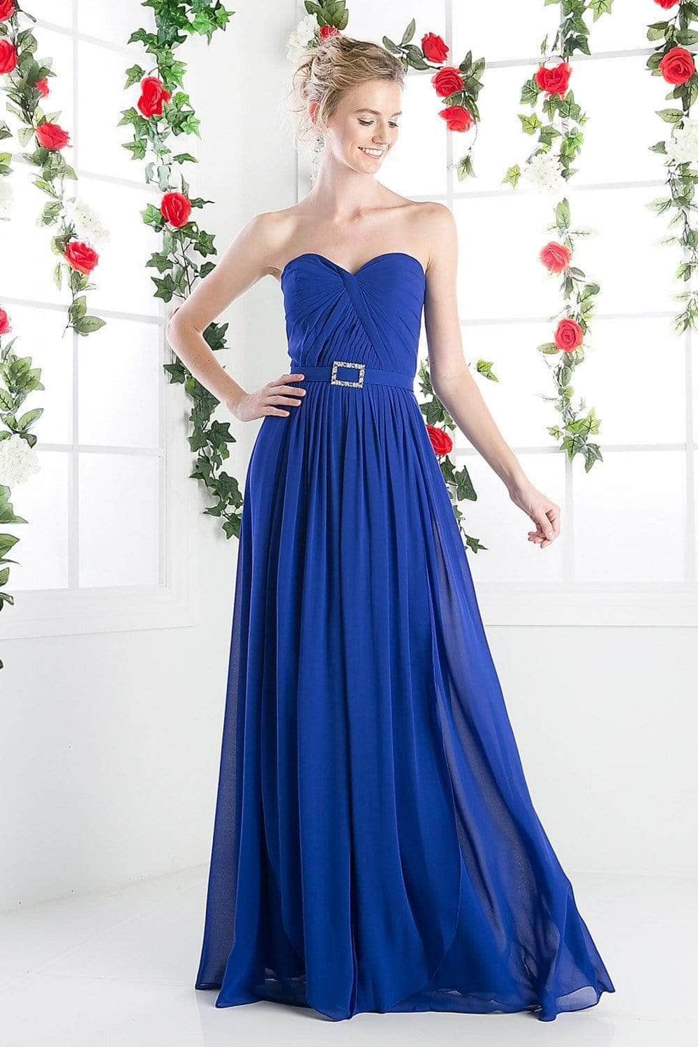 Ladivine C7460 Special Occasion Dress 2 / Royal
