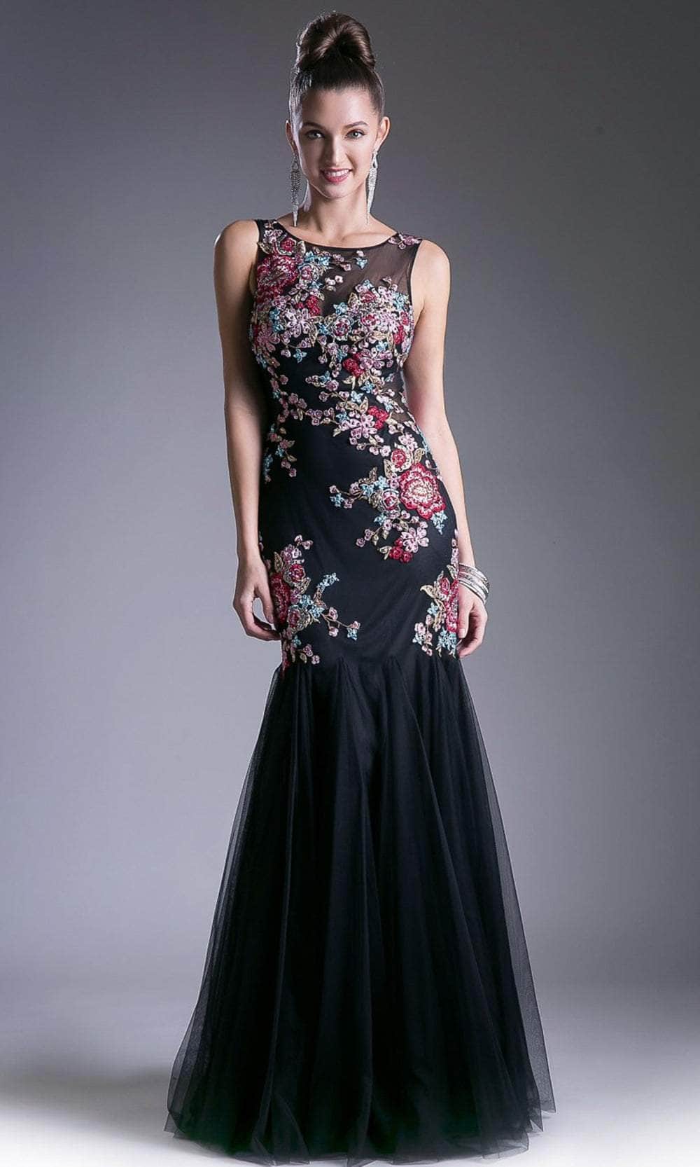 Ladivine C80089A Prom Dresses 4 / Black