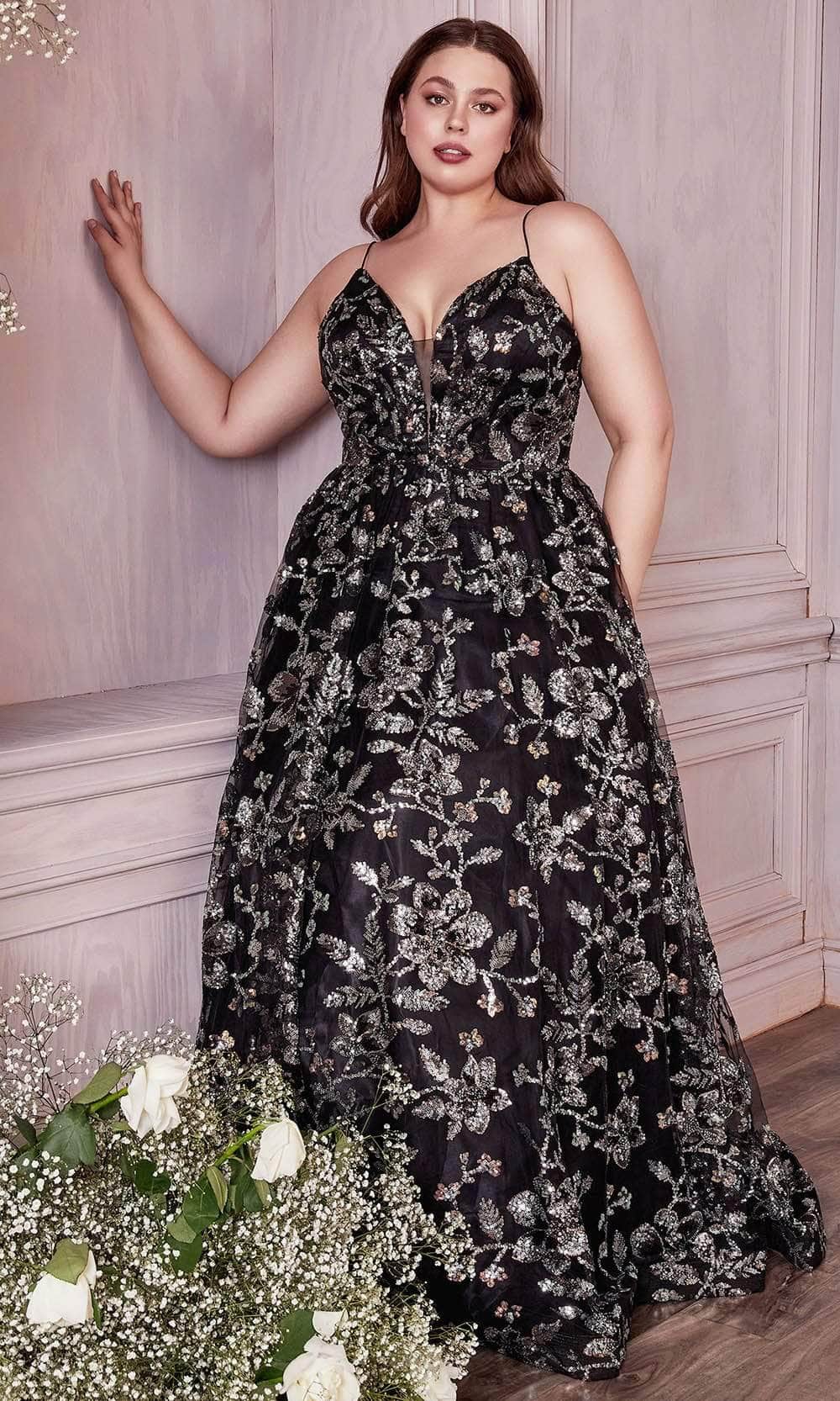 Ladivine CB073C Prom Dresses 18 / Black