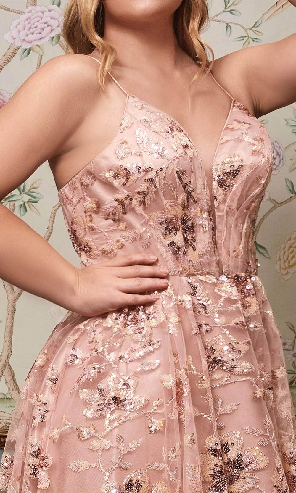 Ladivine CB073C Prom Dresses 18 / Blush