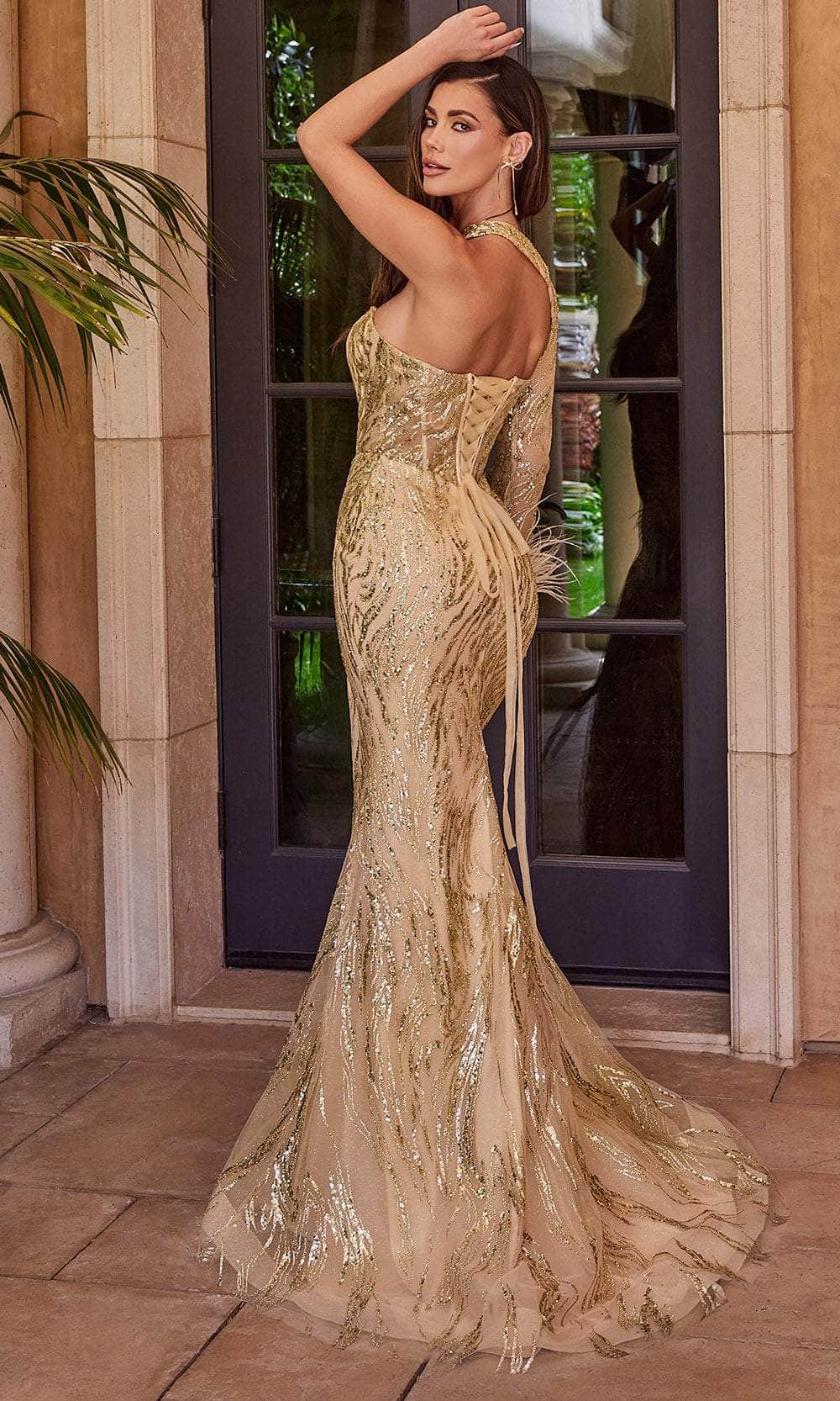 Cinderella Divine CB131 - Evening Gown with Sparkling Glitter Details Cinderella Divine CB131 - Evening Gown with Sparkling Glitter Details