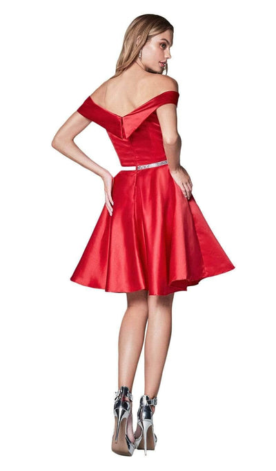 Ladivine CD0140 - Off SHoulder Homecoming Dress Homecoming Dresses