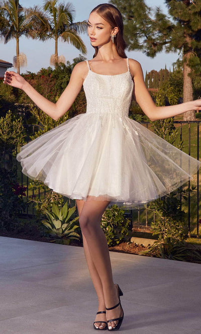 Cinderella Divine CD0212 - Tulle A-Line Cocktail Dress