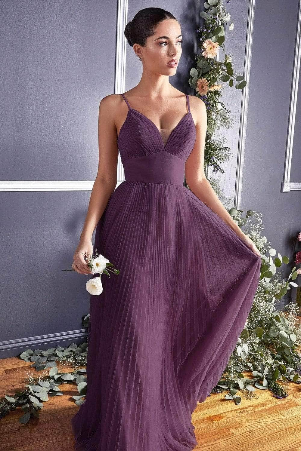 Ladivine CD184 Bridesmaid Dresses 4 / Eggplant