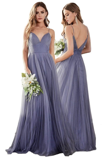 Ladivine CD184 Bridesmaid Dresses 4 / Smoky Blue