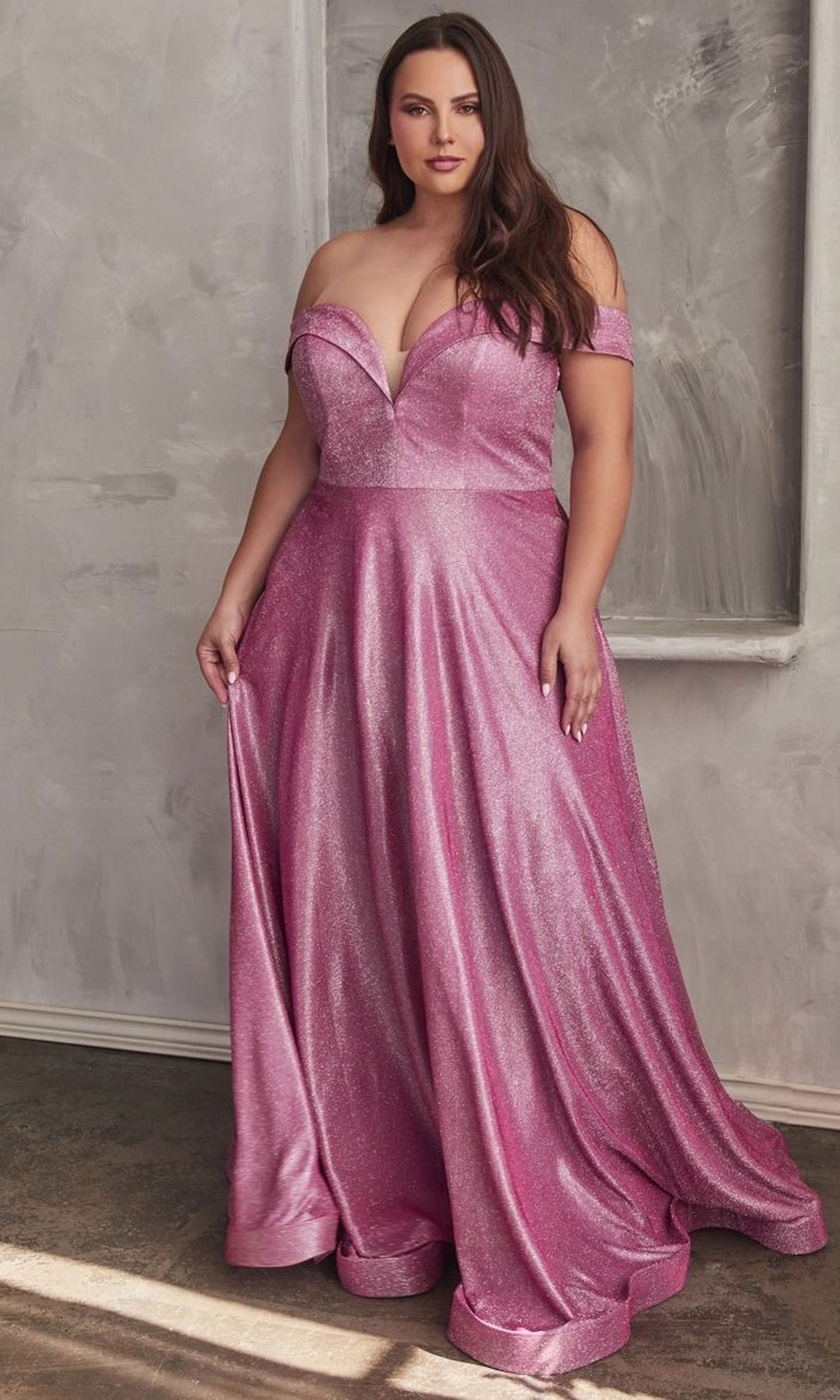 ladivine-cd210c-metallic-glitter-evening-gown