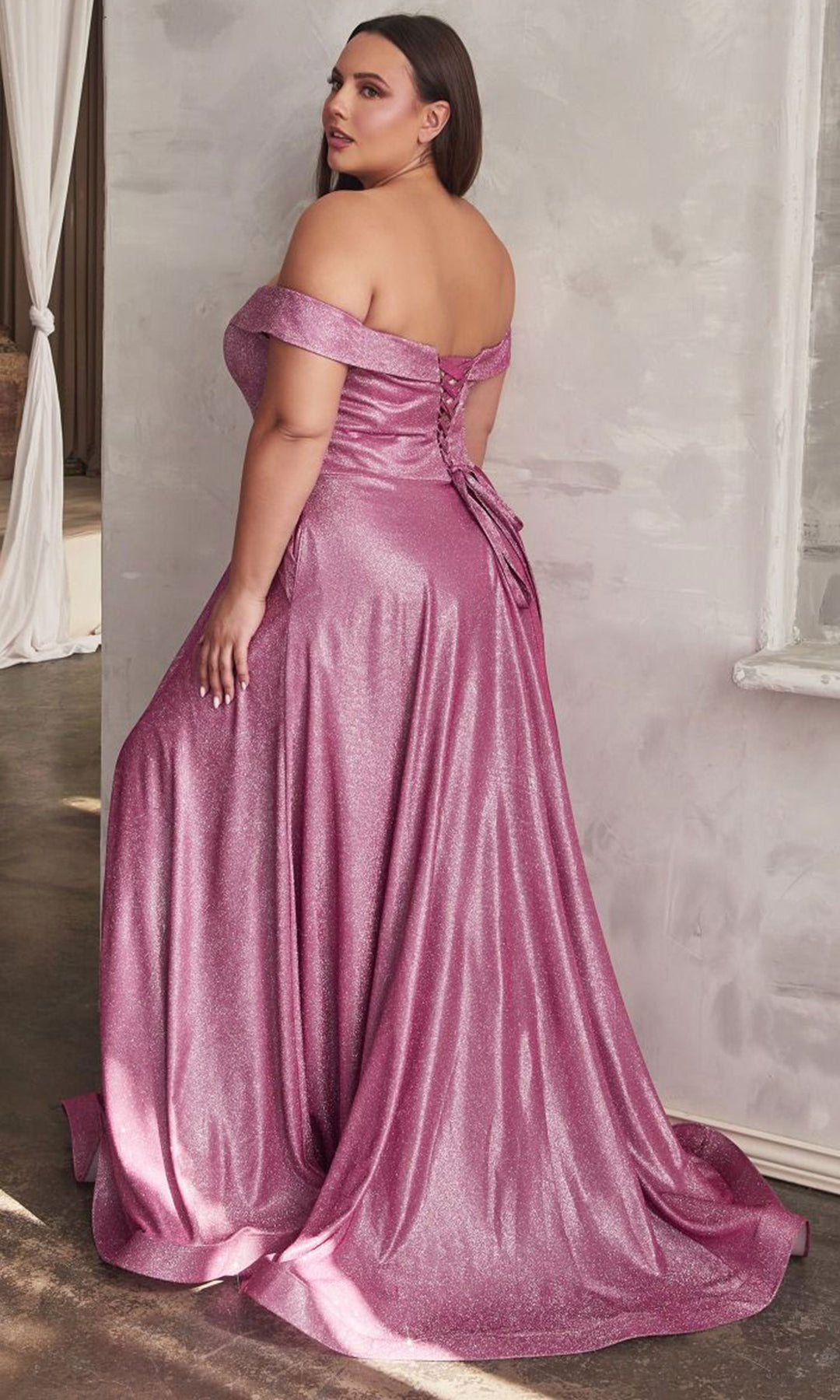 ladivine-cd210c-metallic-glitter-evening-gown