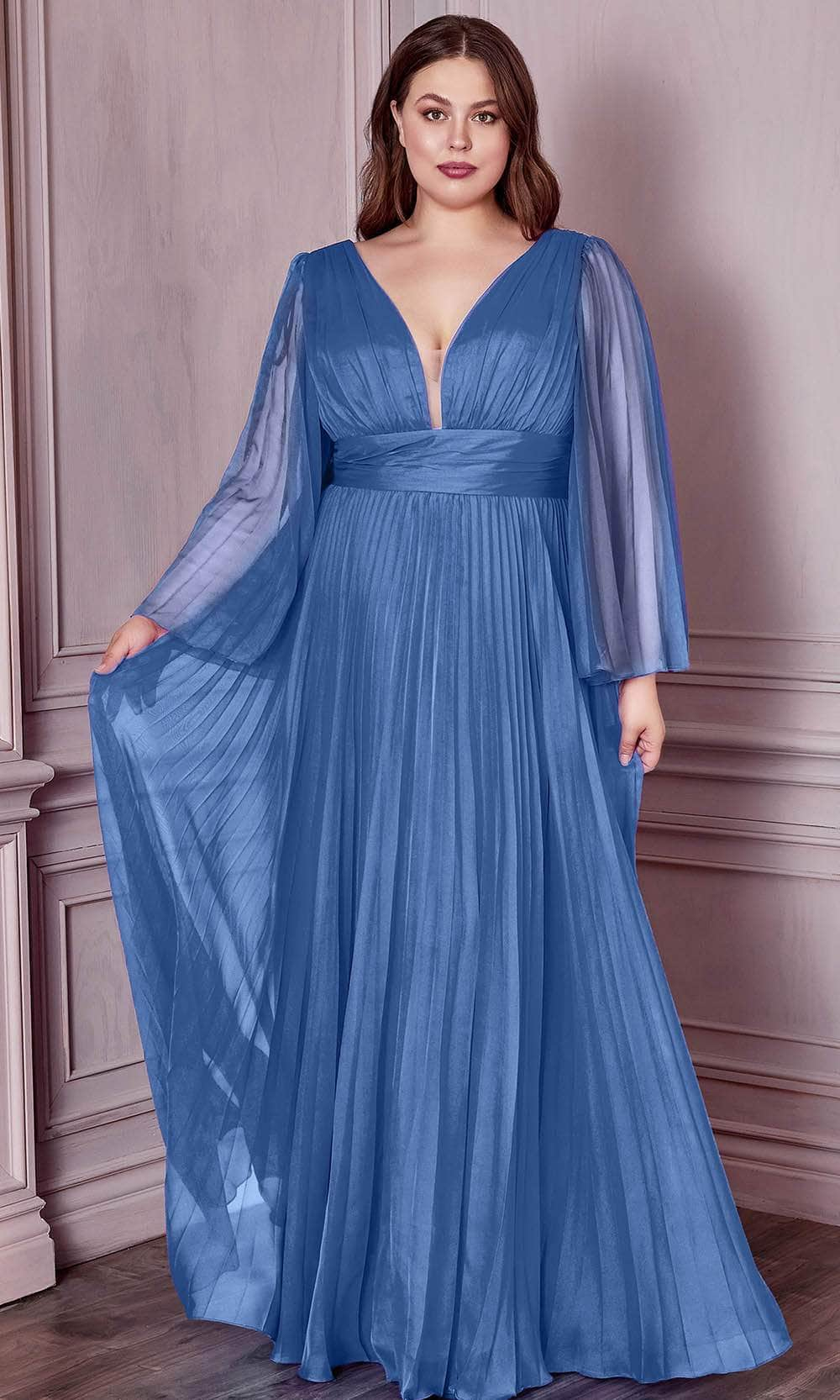 Ladivine CD242C Evening Dresses 18 / Blue