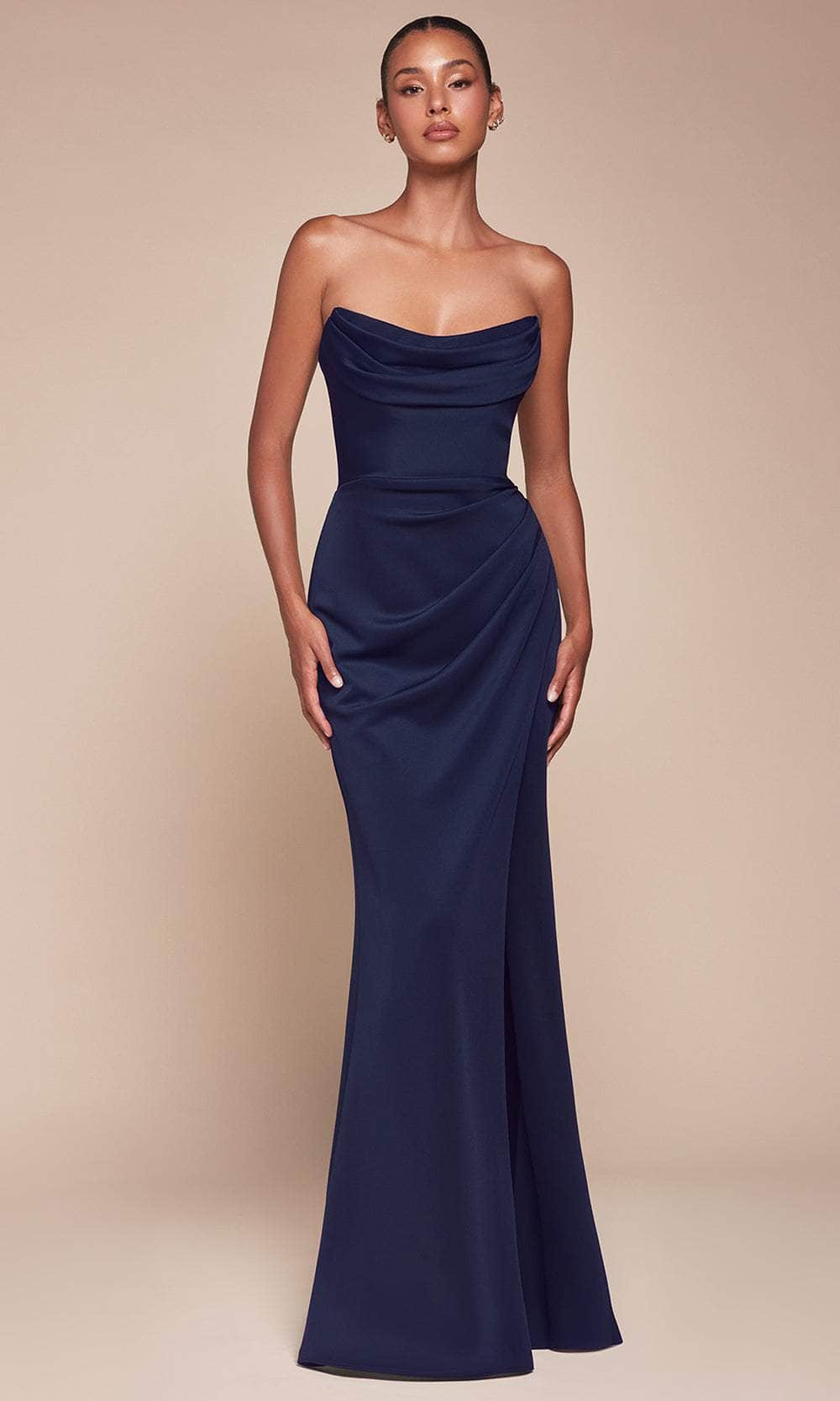 Ladivine CD355 - Wrap Skirt Strapless Prom Dress Prom Dresses