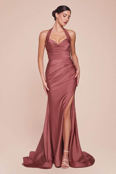 Ladivine CD796 - Sweetheart Side Slit Prom Dress Prom Dresses