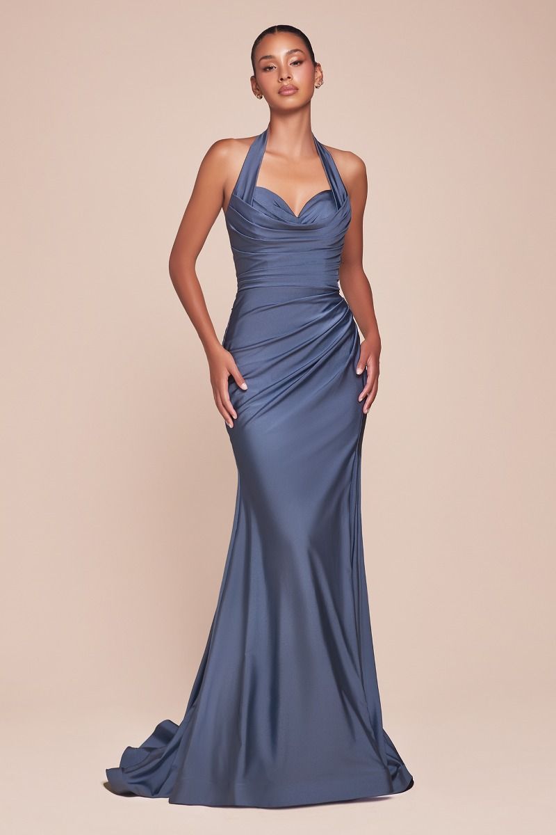 Ladivine CD796 - Sweetheart Side Slit Prom Dress