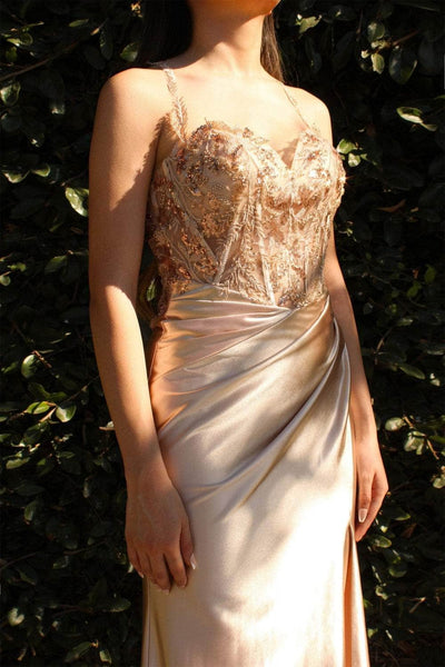 Ladivine CDS412 Prom Dresses 2 / Champagne