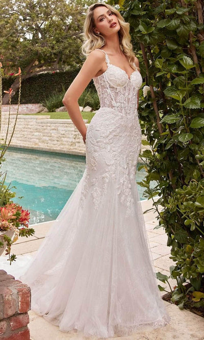 Cinderella Divine CDS432W - Lace Sleeveless Bridal Gown Special Occasion Dress