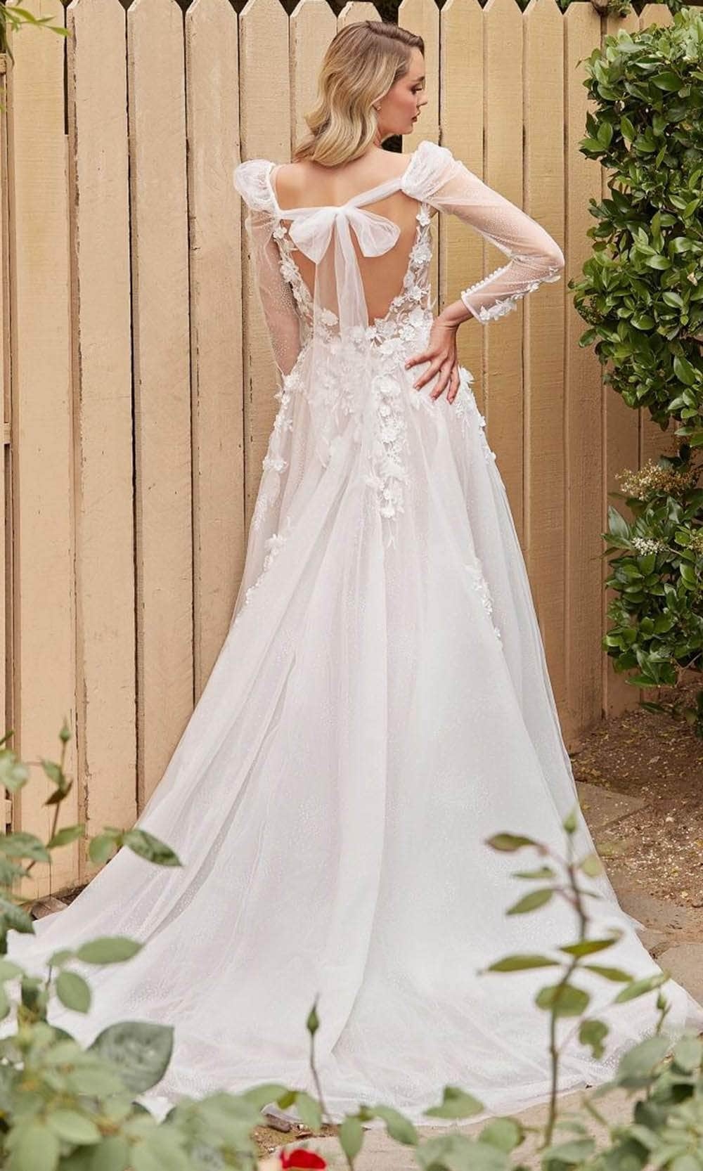 Cinderella Divine CDS436W - 3D Embellished A-line Bridal Gown Bridal Dresses