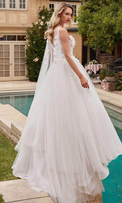 Cinderella Divine CDS437W - Sleeveless Layered Tulle Bridal Gown Bridal Dresses