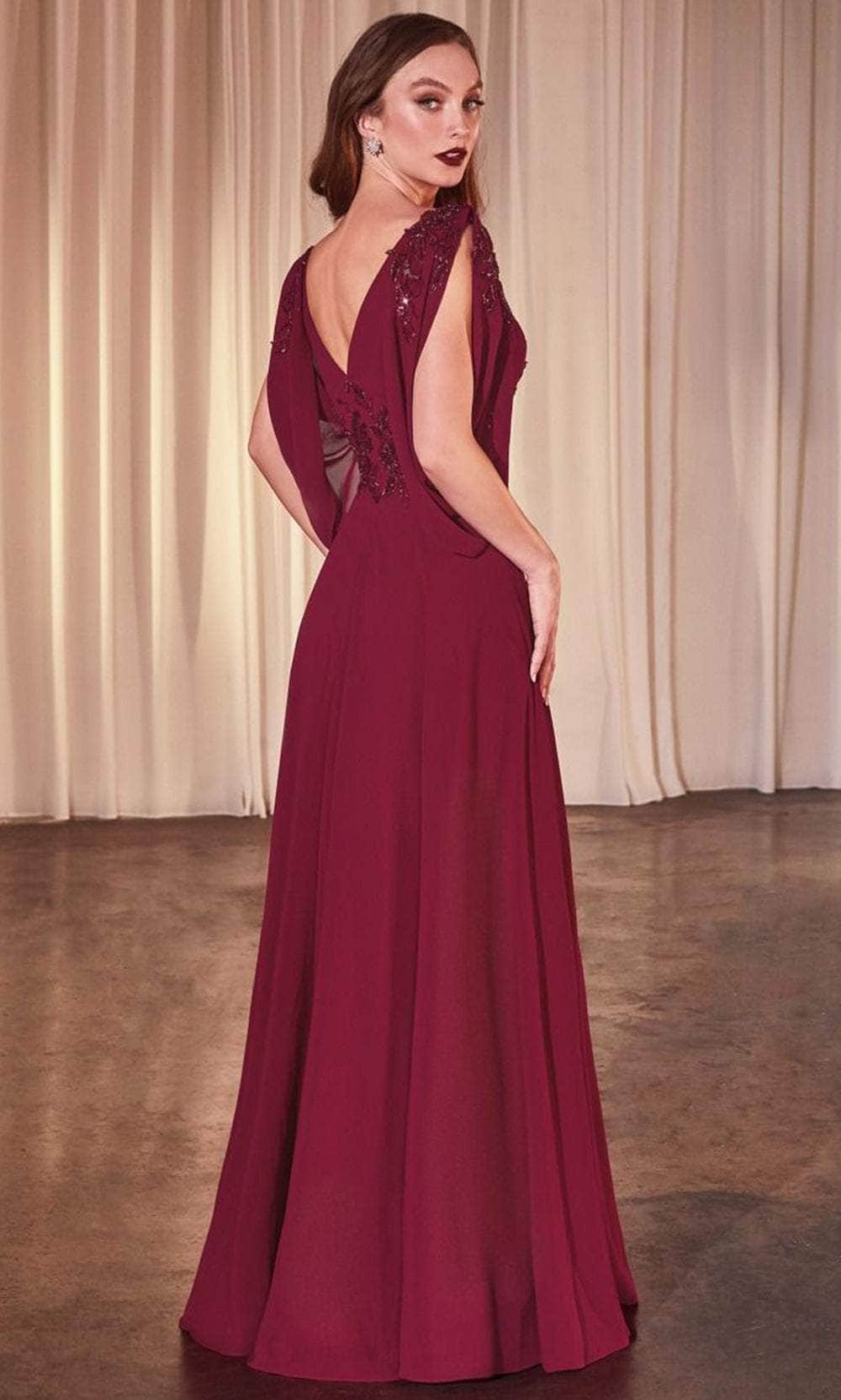 Ladivine CDS508 - Sheer A-Line Evening Gown