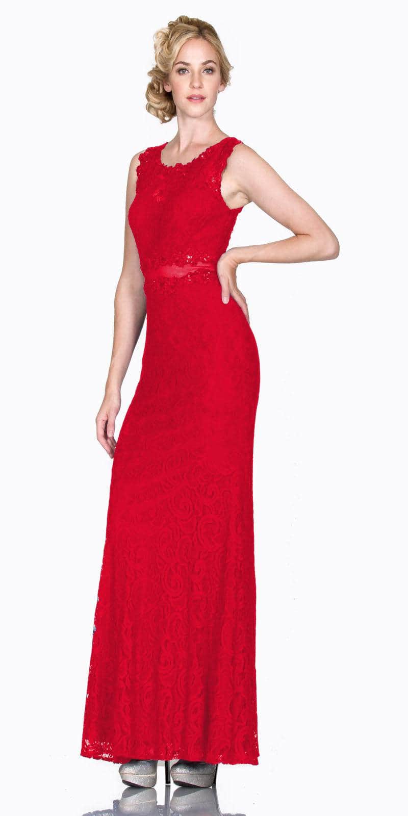 Ladivine CF067L Special Occasion Dress XS / Red
