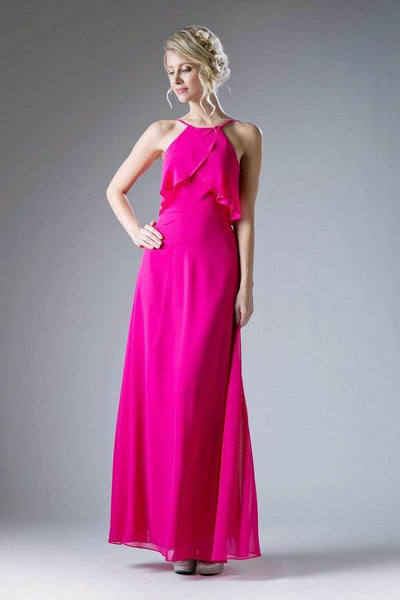 Ladivine CF129 Special Occasion Dress XS / Fuchsia