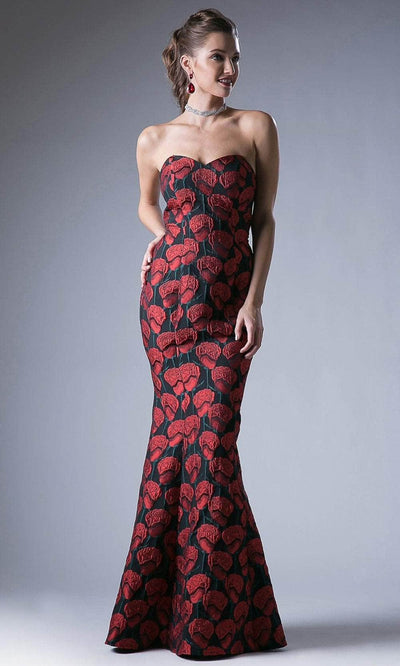 Ladivine CF155 Evening Dresses XS / Red-Black