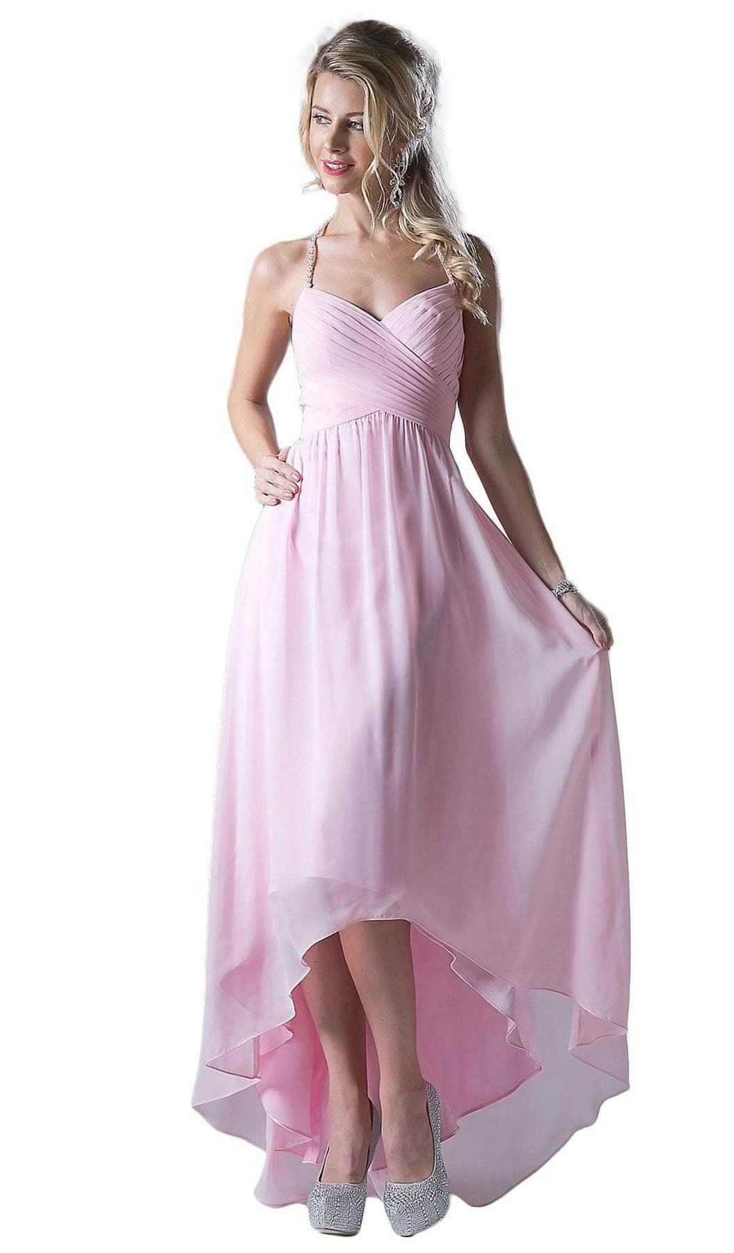 Ladivine CH528 Evening Dresses XS / Pink