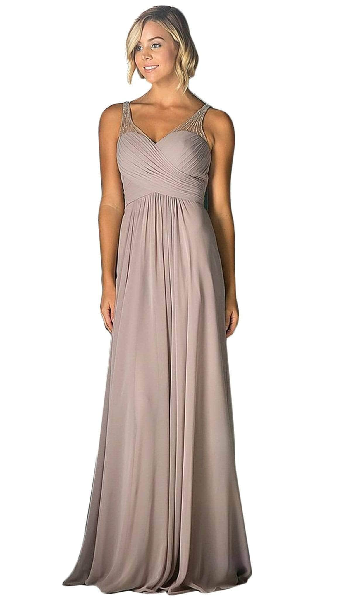 Ladivine CJ214 Special Occasion Dress 2 / Mauve