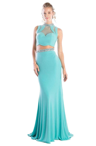 Ladivine CK20 Prom Dresses 2 / Aqua