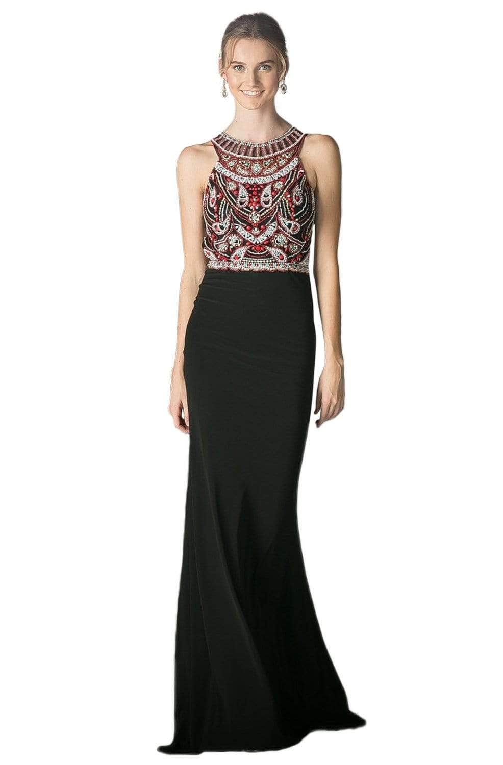 Ladivine CK58 Evening Dresses 2 / Black