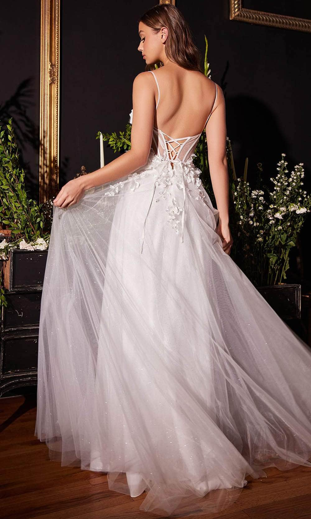 Cinderella Divine CM321W - Floral Sleeveless Bridal Gown Bridal Dresses