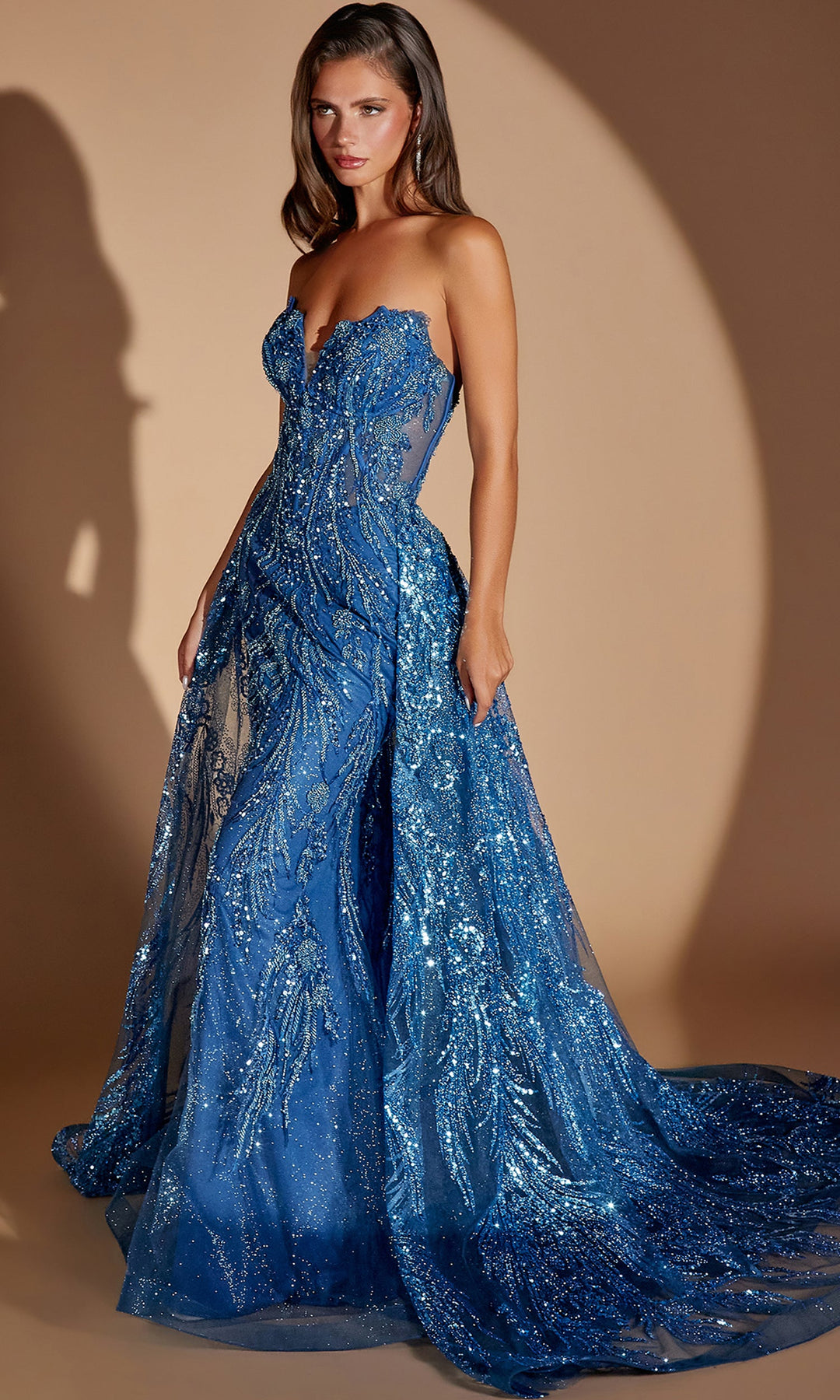 Ladivine CM393 Detachable Overskirt Sweetheart Dress