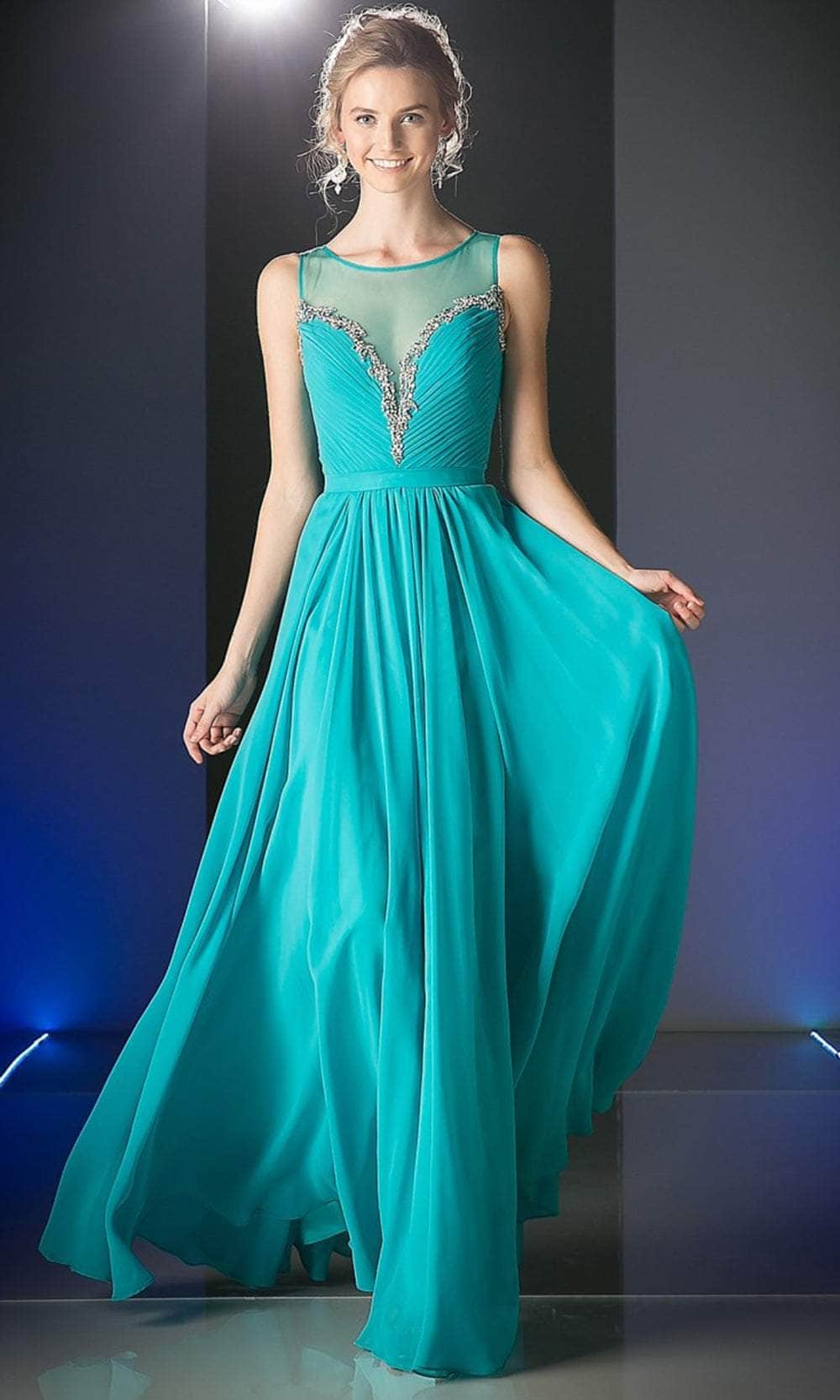 Ladivine J758 Evening Dresses 4 / Mint