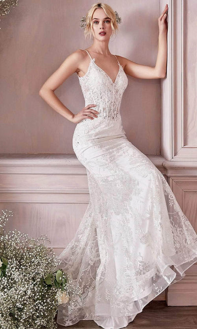 Ladivine J825W Bridal Dresses 2 / Off White