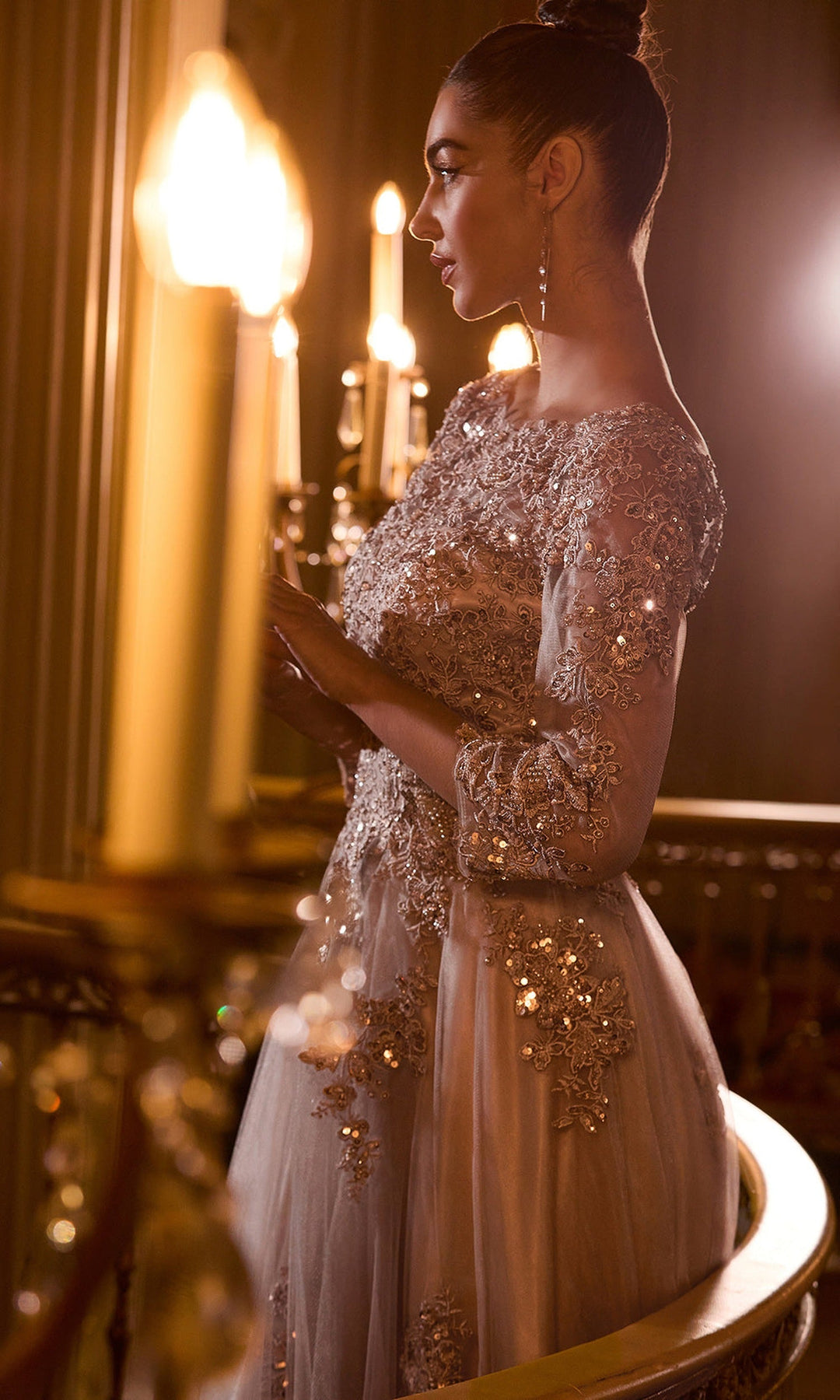 Ladivine J883 Three Quarter Sleeve  Dress