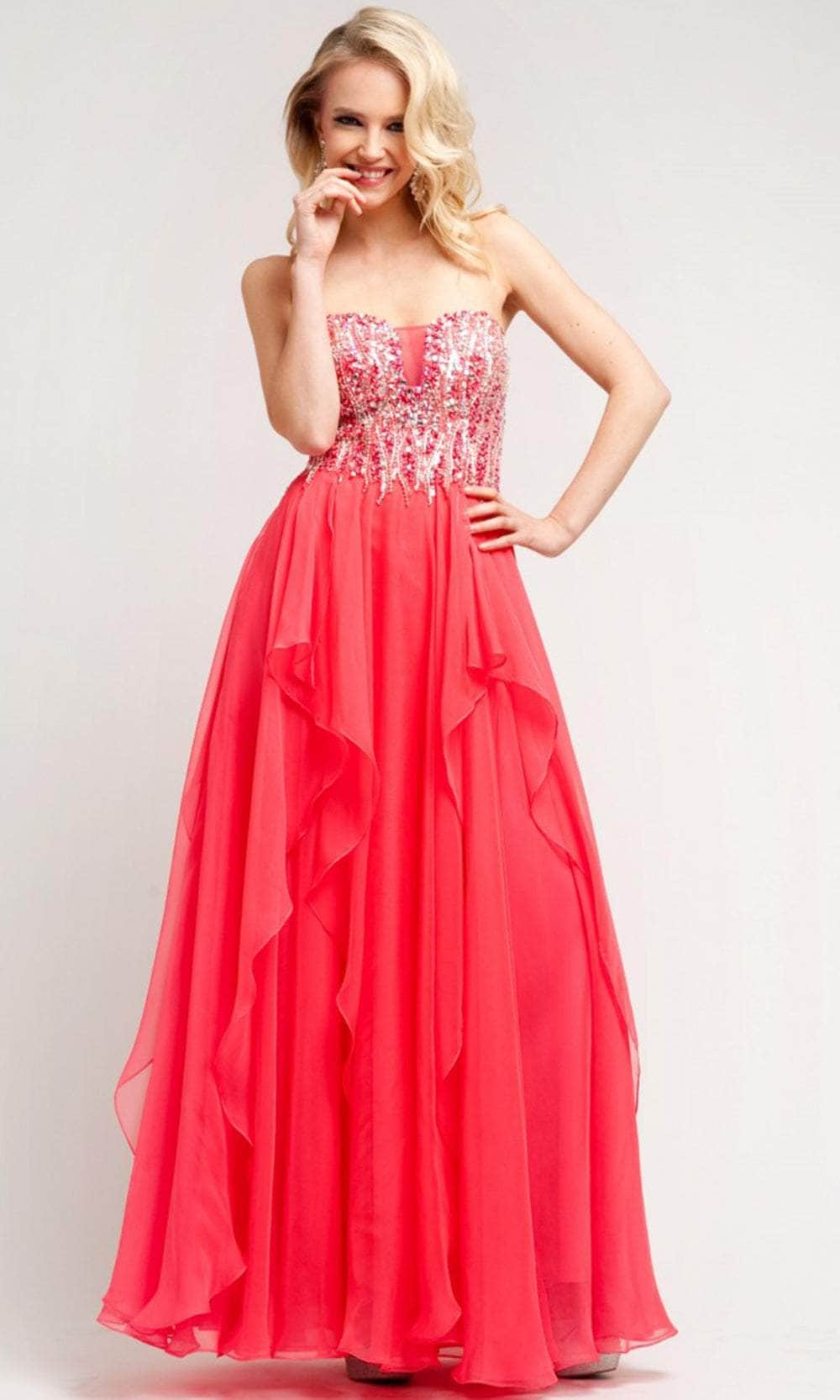 Ladivine JC3197 Evening Dresses 4 / Watermelon