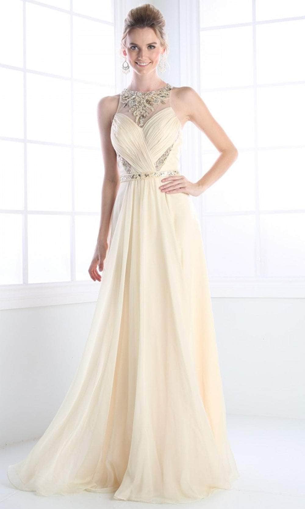 Ladivine JC3373 Bridesmaid Dresses 4 / Champagne