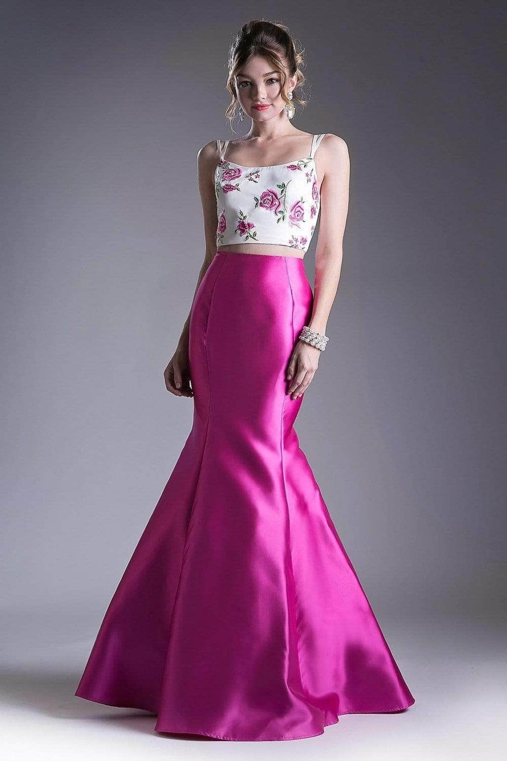 Ladivine KC1737 Evening Dresses 2 / Fuchsia