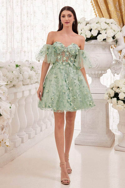 Cinderella Divine KV1089 - Sweetheart Corset Cocktail Dress Cocktail Dresses