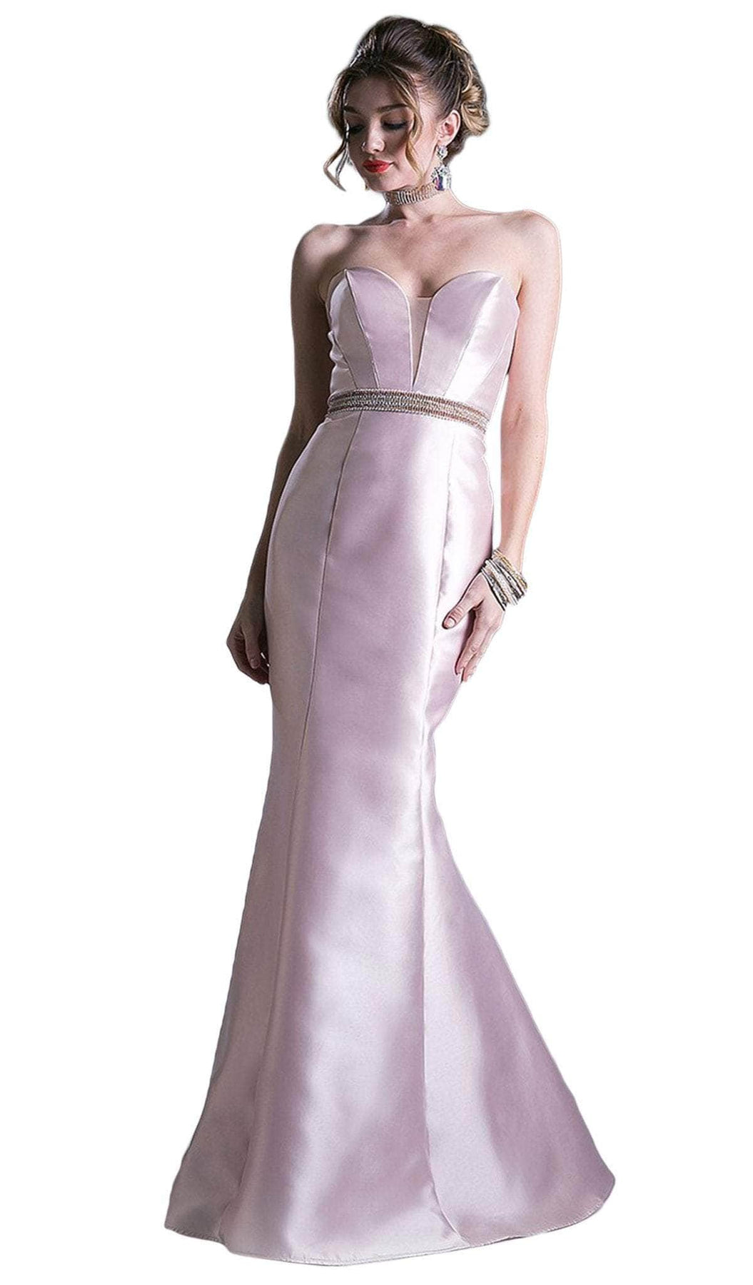 Ladivine ML400 Special Occasion Dress 2 / Blush