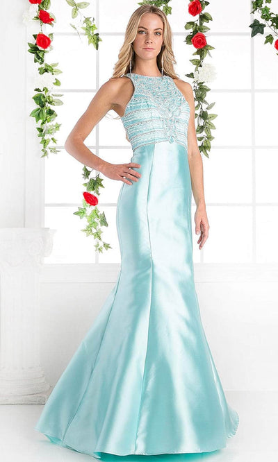 Ladivine ML6538 Prom Dresses 4 / Aqua
