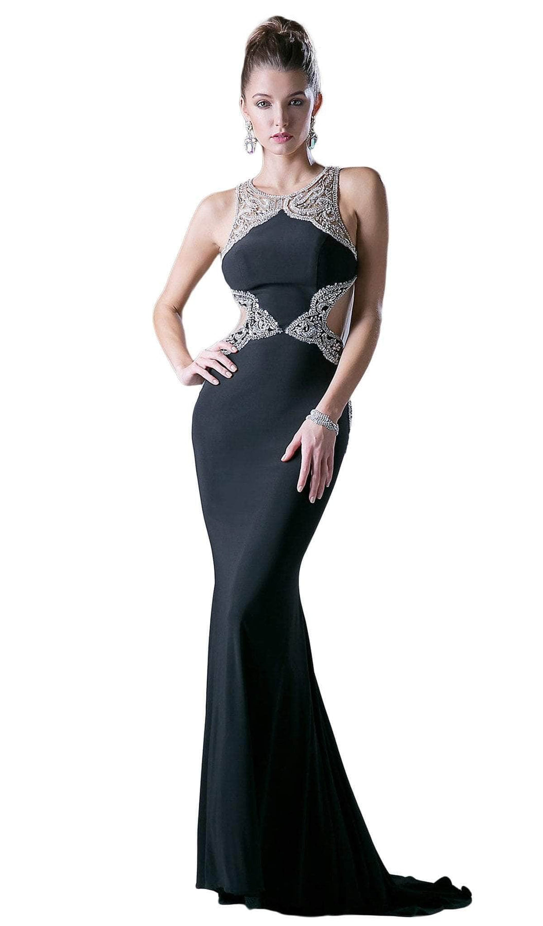 Ladivine ML8 Special Occasion Dress 2 / Black