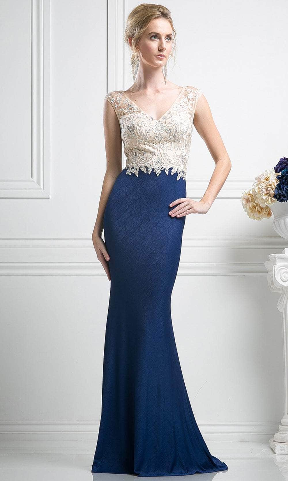 Ladivine SL776 Evening Dresses 4 / Navy