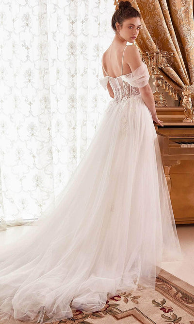 Cinderella Divine WN307 - Embellished Off-Shoulder Bridal Gown Bridal Dresses