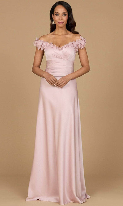 Lara Dresses 28917 - V-Neck Pleated Bodice Formal Dress Mother of the Bride Dresses