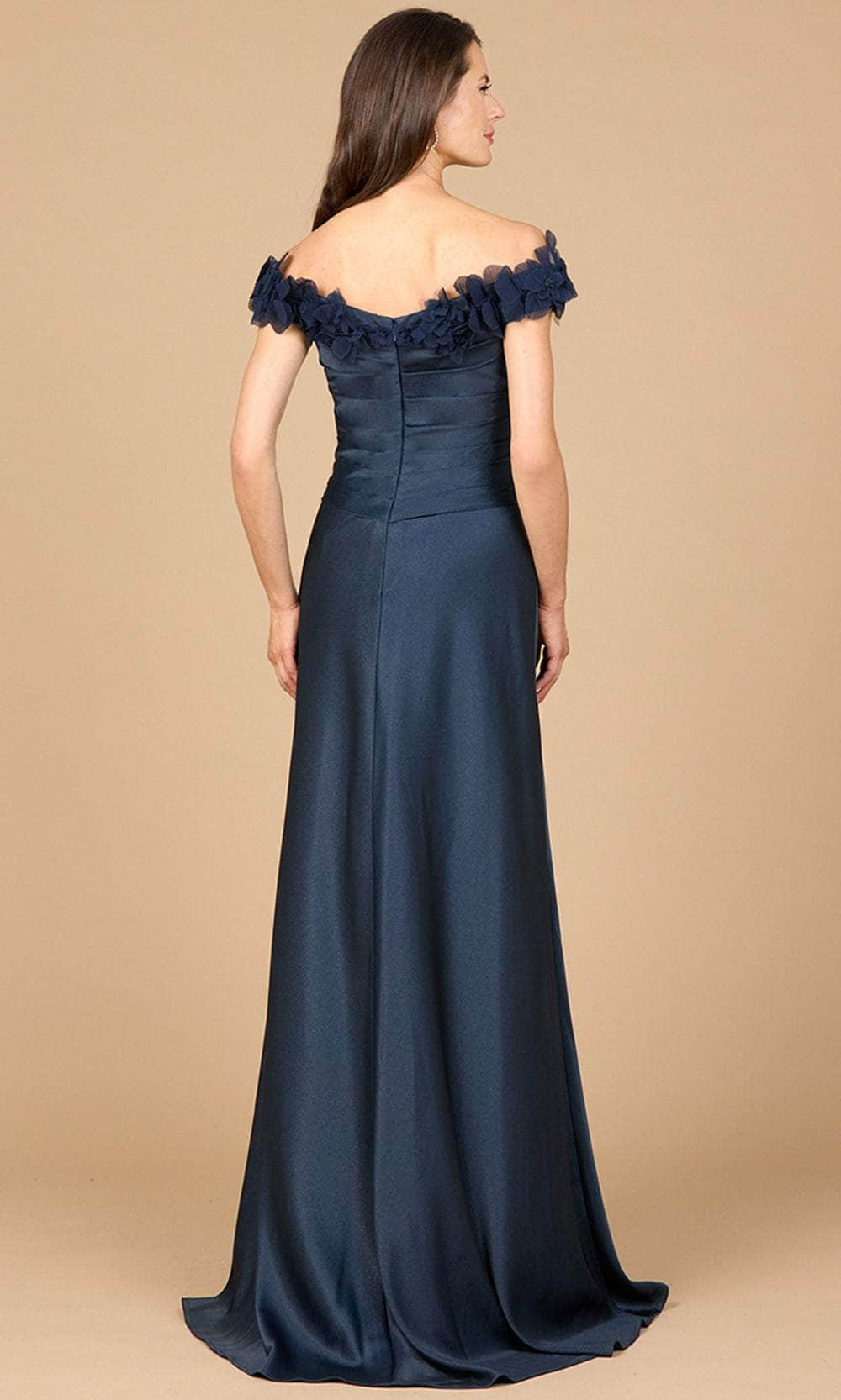 Lara Dresses 28917 - V-Neck Pleated Bodice Formal Dress Mother of the Bride Dresses