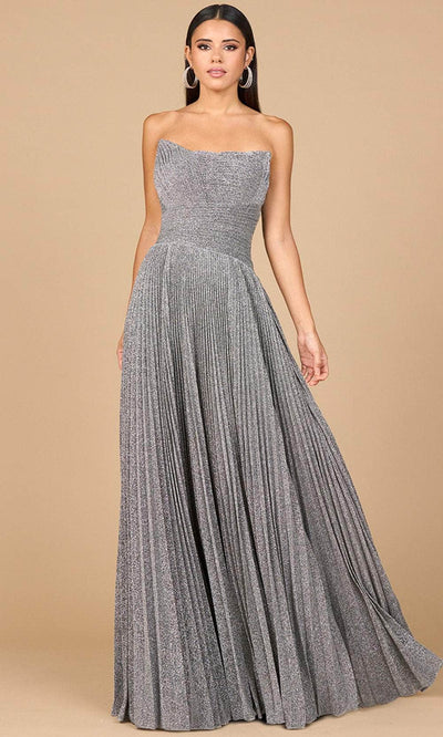 Lara Dresses 28932 - Scoop Neck Strapless Pleated Dress Prom Dresses