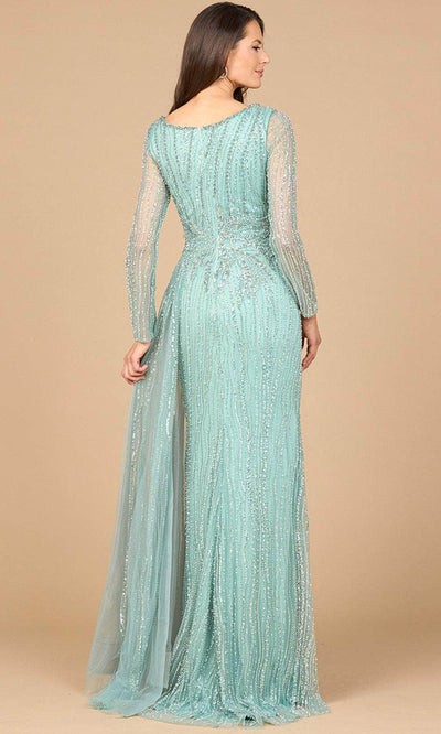 Lara Dresses 28934 - V-Neck Sheath Dress with Beaded Embroidery Mother of the Bride Dresses