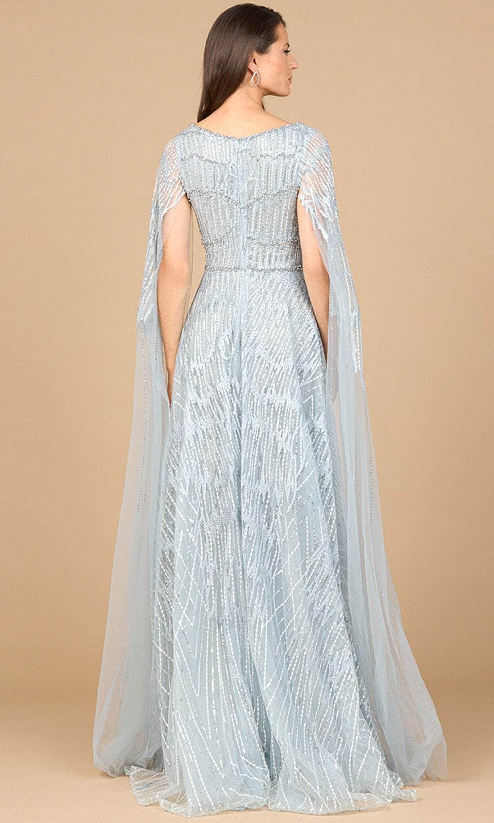 Lara Dresses 28937 - Flowing Cape Sleeves Beaded Gown Mother of the Bride Dresses
