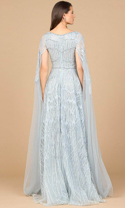 Lara Dresses 28937 - Flowing Cape Sleeves Beaded Gown Mother of the Bride Dresses