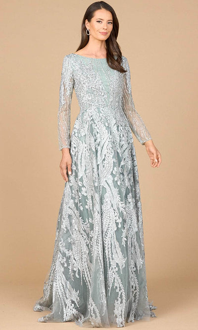 Lara Dresses 28939 - Bateau Neck Embroidered Evening Gown Mother of the Bride Dresses