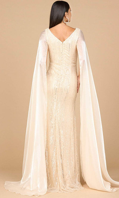 Lara Dresses 28942 - Glamorous Fitted Gown with Cape Sleeves Evening Dresses